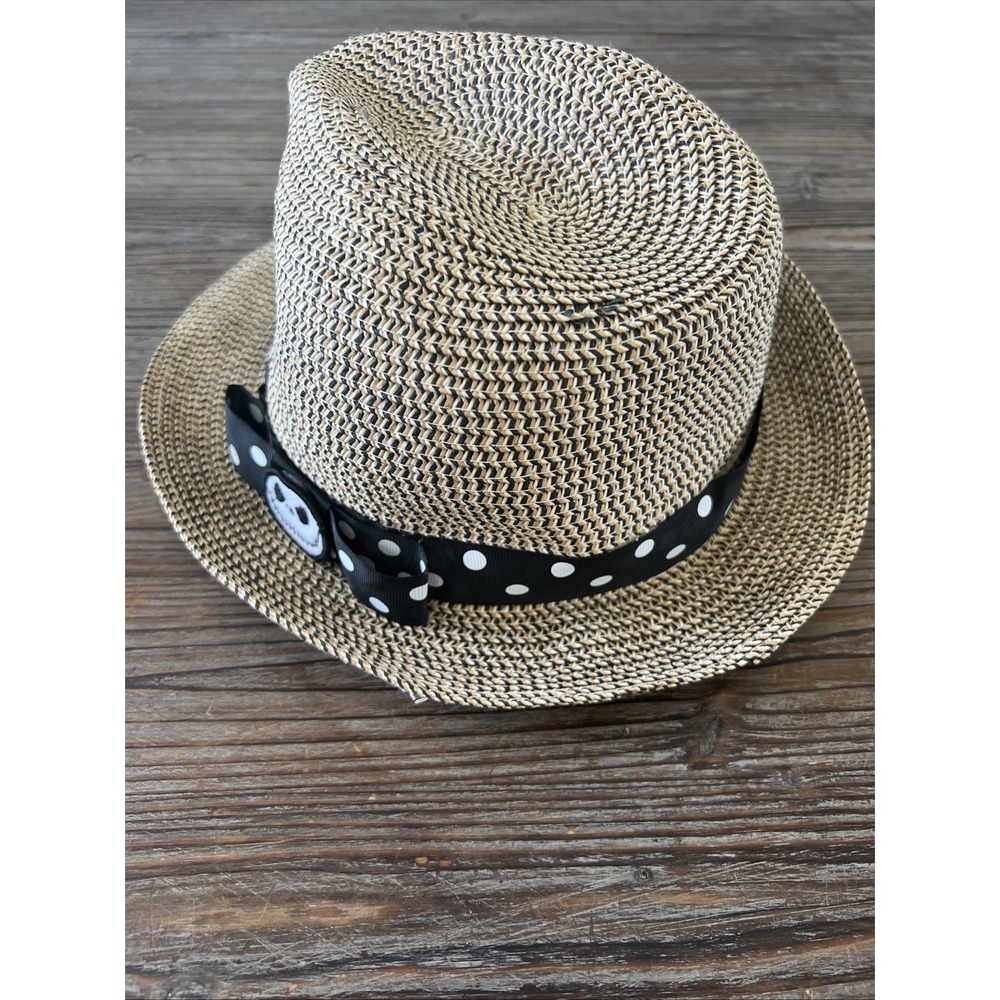 Disney  Skellington The Nightmare Before Christmas Hat Fedora One Size Good Cond